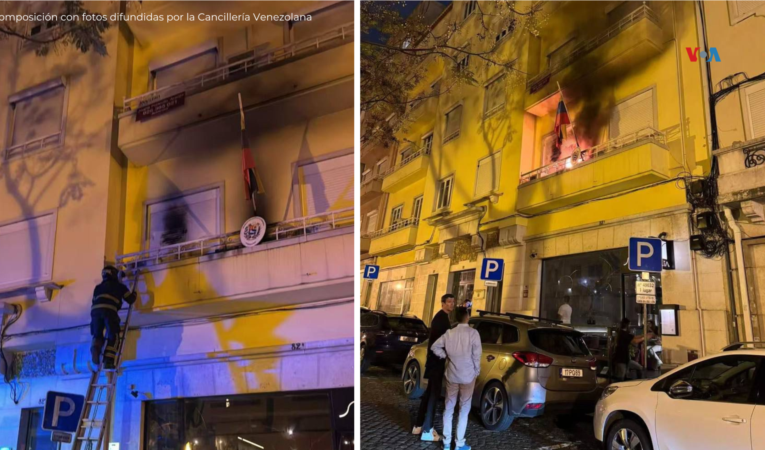 Atacan con bomba incendiaria consulado de Venezuela en Lisboa