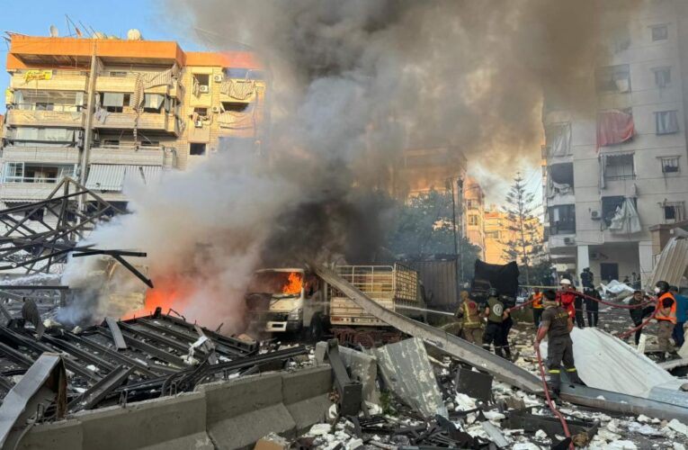 Israel bombardea suburbios del sur de Beirut minutos después de emitir orden de evacuación