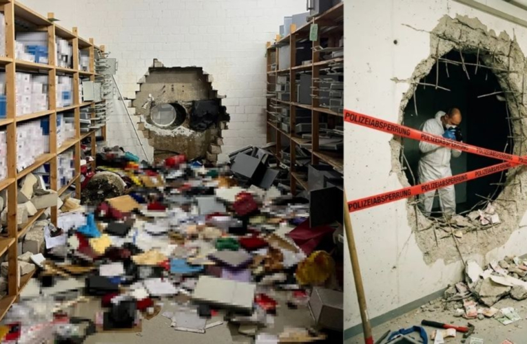 ladrones perforaron la bóveda de un banco y se llevaron un botín de 30 millones de euros