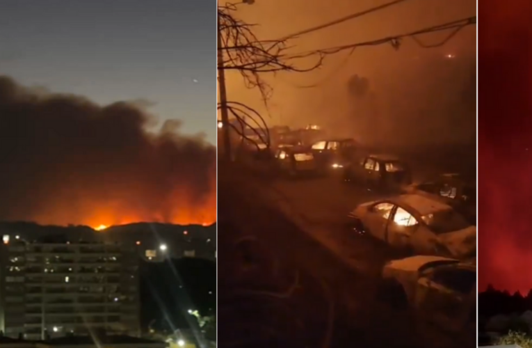 los impactantes videos de los incendios forestales en Chile; reportan 15 muertos y 19 heridos